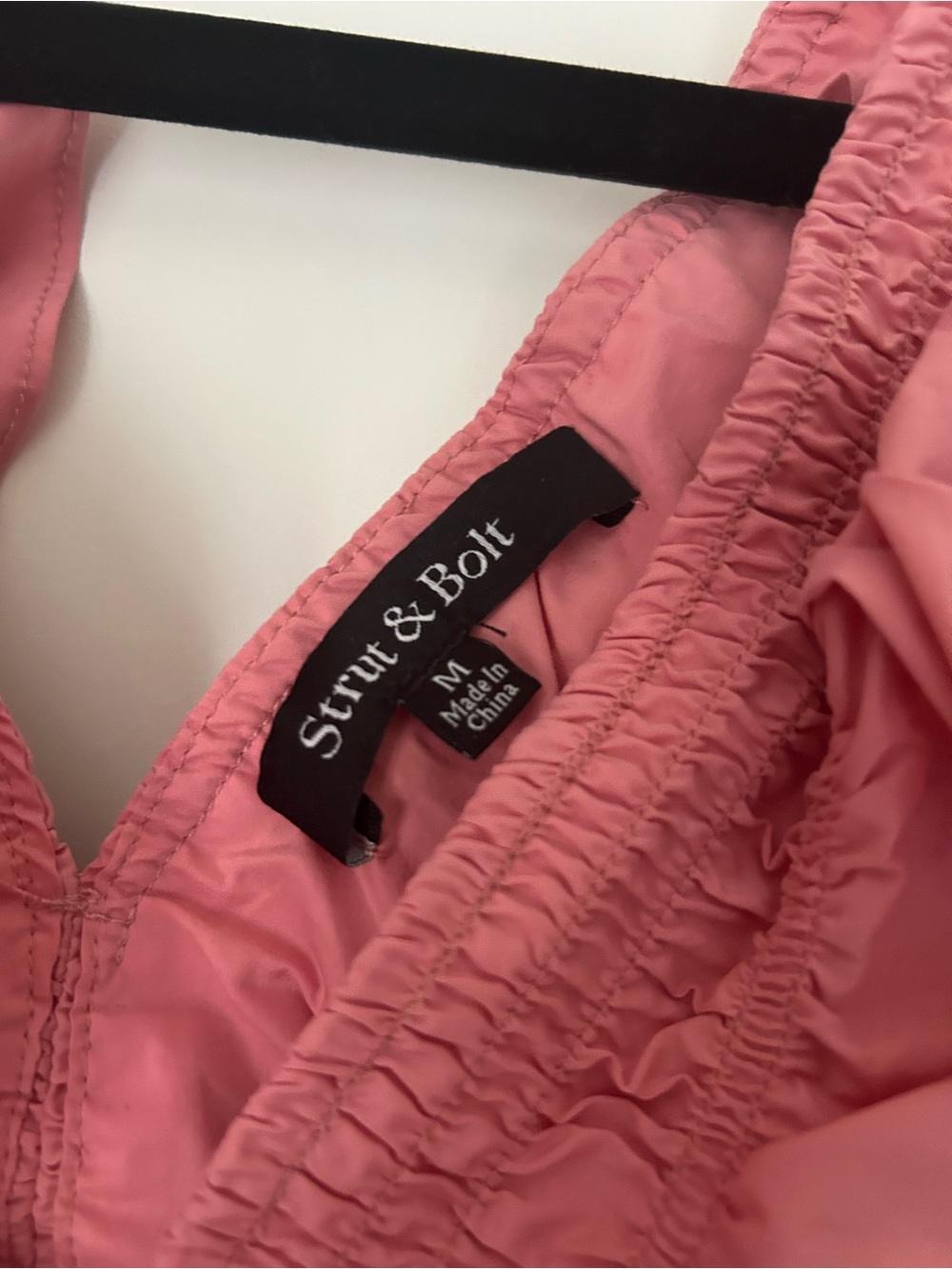 Pink Ruffled V-Neck Blouse - Picture 3 of 5